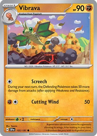 Vibrava - 105/191 105 - [SV08 Surging Sparks] Reverse Holofoil