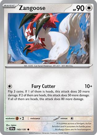 Zangoose 149 - [SV08 Surging Sparks] Reverse Holofoil