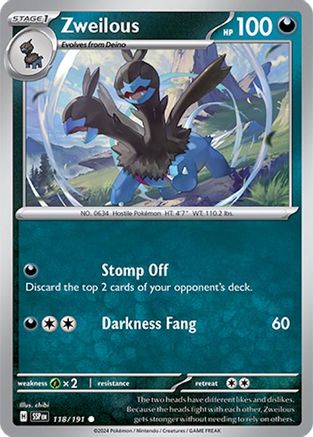 Zweilous 118 - [SV08 Surging Sparks] Reverse Holofoil