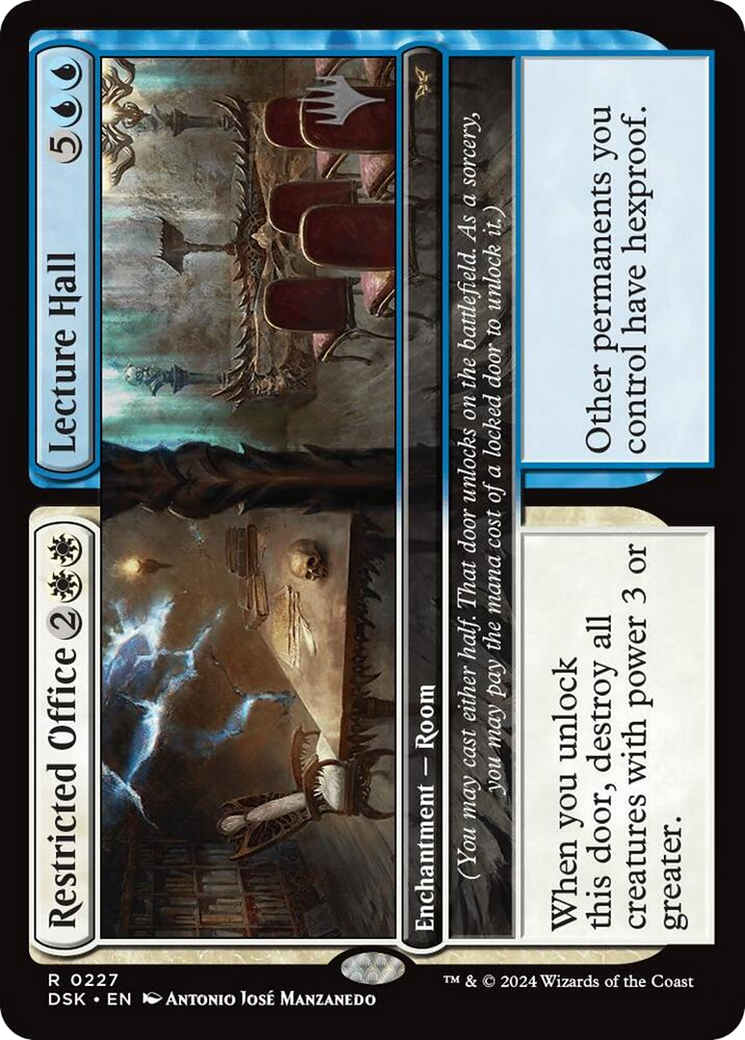 Restricted Office // Lecture Hall (PPDSK-227P) [Duskmourn: House of Horror Promos] Foil