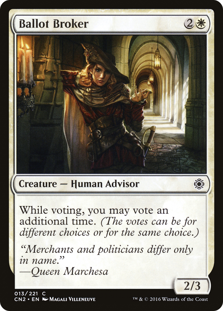 Ballot Broker (CN2-013) [Conspiracy: Take the Crown] Foil