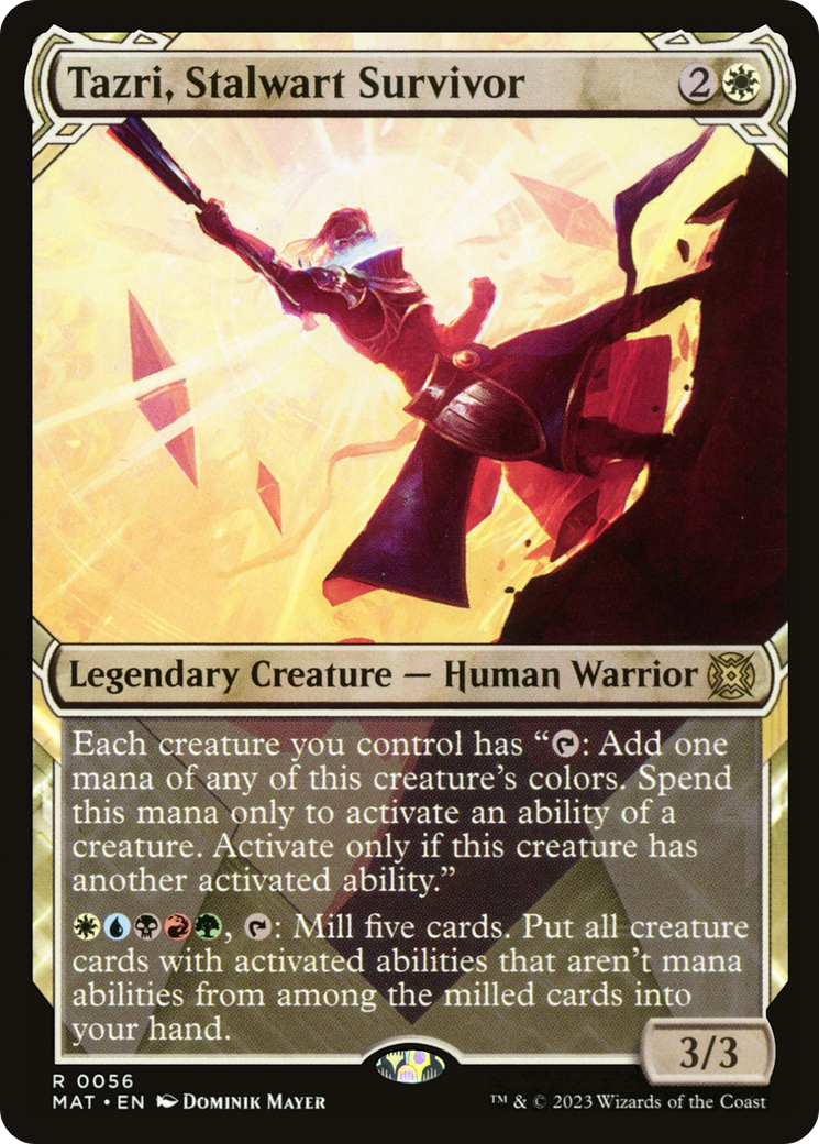 Tazri, Stalwart Survivor (MAT-056) [March of the Machine: The Aftermath]: (Showcase)