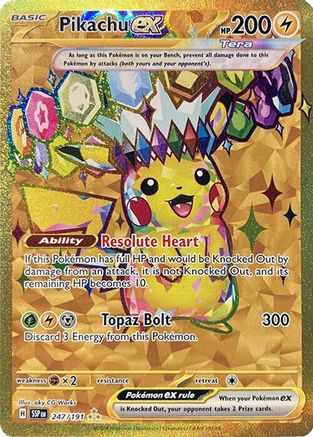 Pikachu ex - 247/191 247 - [SV08 Surging Sparks] Holofoil