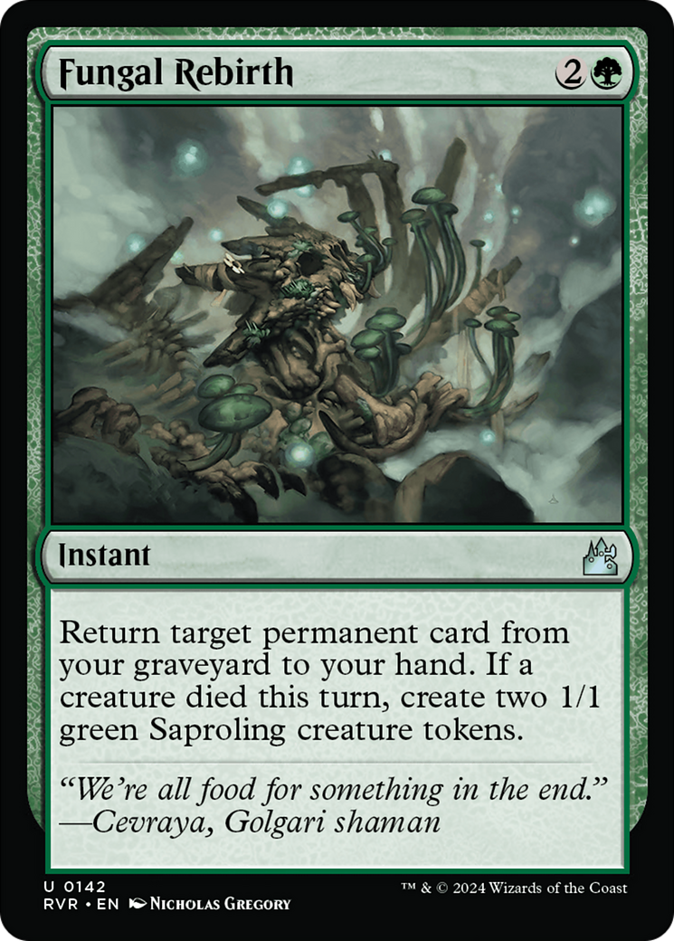 Fungal Rebirth (RVR-142) [Ravnica Remastered] Foil