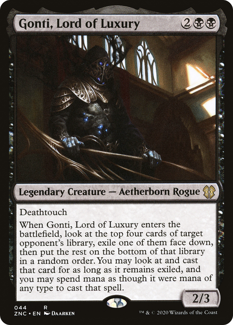 Gonti, Lord of Luxury (ZNC-044) [Zendikar Rising Commander]