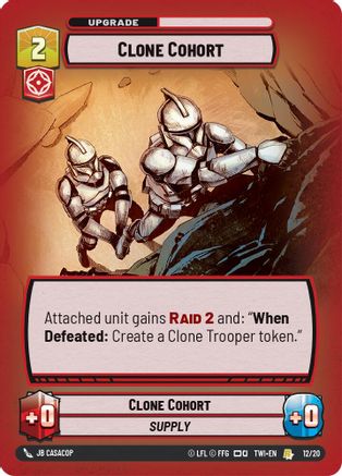 Clone Cohort (12/20) [Twilight of the Republic Weekly Play Promos] Foil