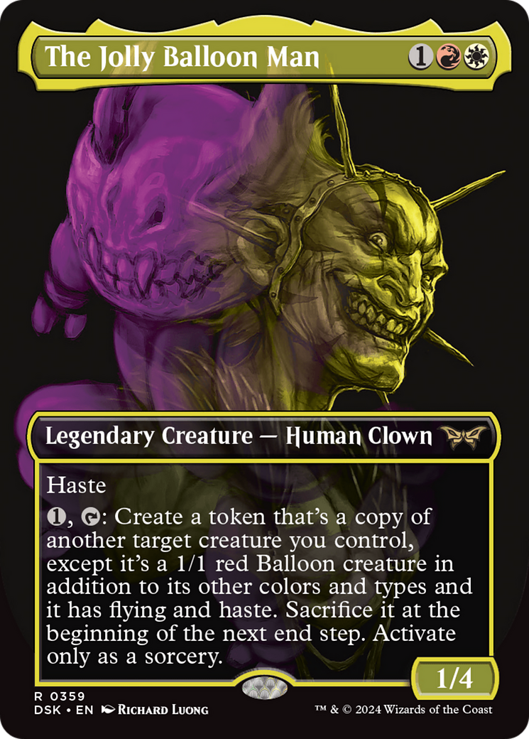 The Jolly Balloon Man (DSK-359) [Duskmourn: House of Horror] (Borderless) Foil