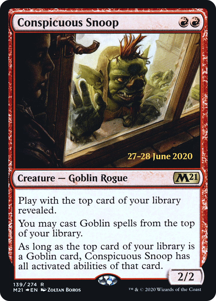 Conspicuous Snoop (PRE-139S) [Core Set 2021 Promos] Foil