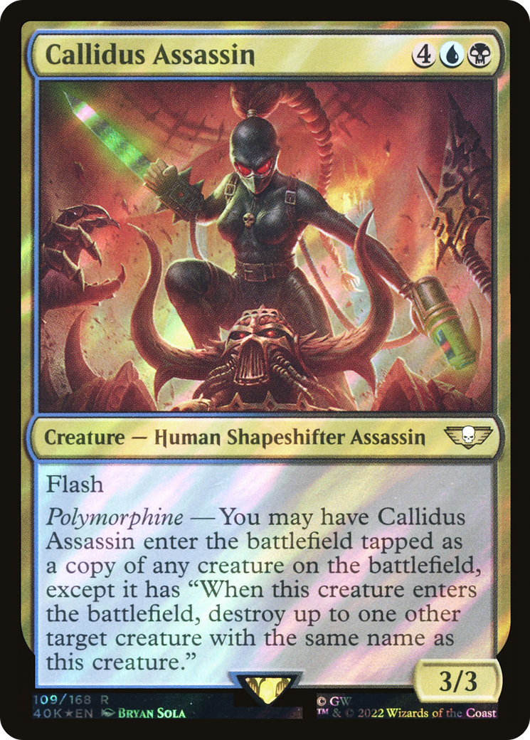 Callidus Assassin (Surge Foil) (40K-109) [Warhammer 40,000 Commander] Foil