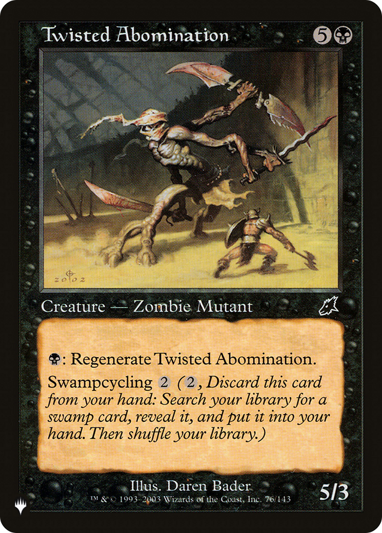 Twisted Abomination (LIST-SCG-76) [The List]