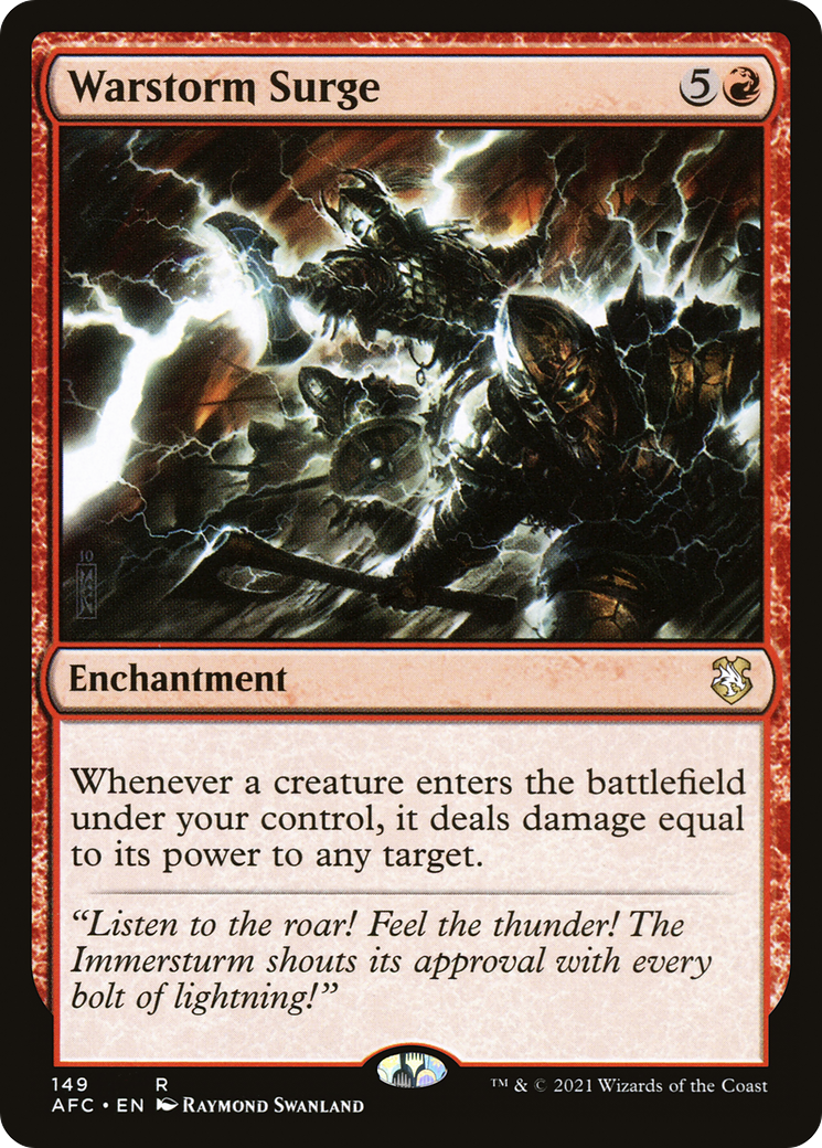 Warstorm Surge (AFC-149) [Forgotten Realms Commander]