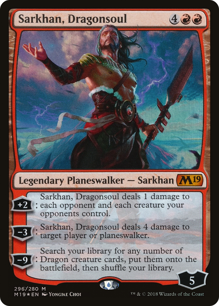 Sarkhan, Dragonsoul (M19-296) [Core Set 2019] Foil