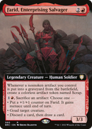 Farid, Enterprising Salvager (Extended Art) (BRC-060) [The Brothers' War Commander]