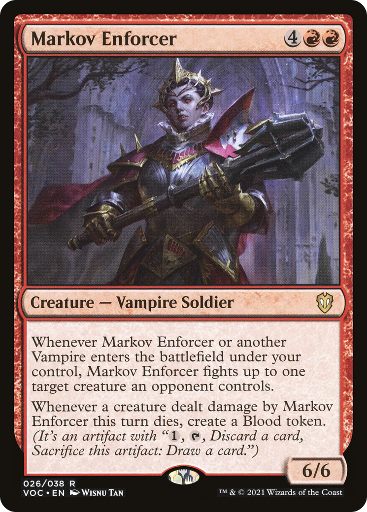 Markov Enforcer (VOC-026) [Crimson Vow Commander]