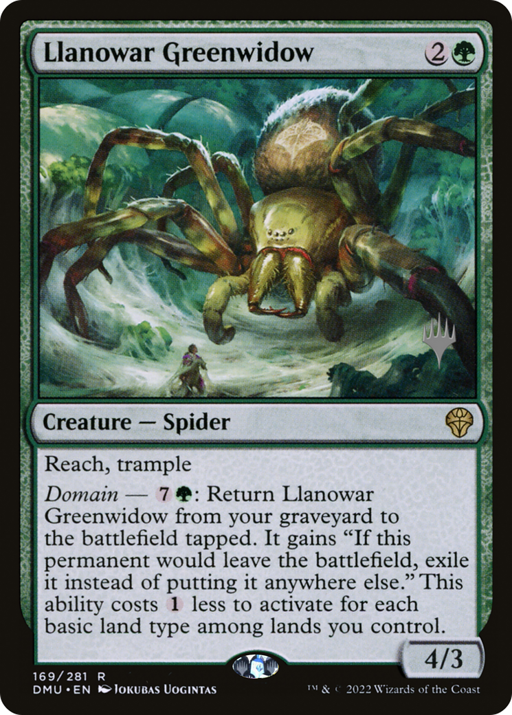 Llanowar Greenwidow (PPDMU-169P) [Dominaria United Promos]