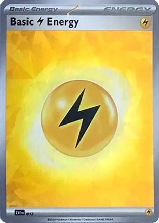 Basic Lightning Energy (Cracked Ice Holo) 12 - [SVE Scarlet & Violet Energies] Holofoil