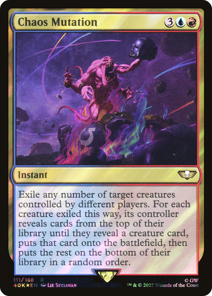 Chaos Mutation (Surge Foil) (40K-111) [Warhammer 40,000 Commander] Foil