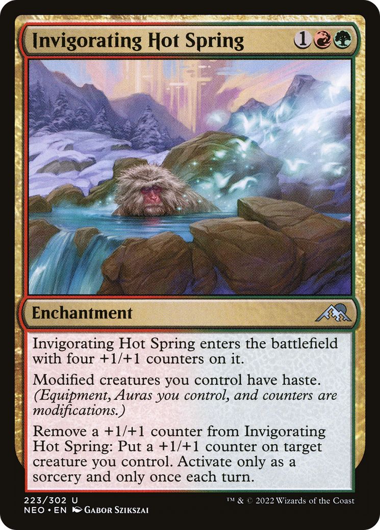 Invigorating Hot Spring (NEO-223) [Kamigawa: Neon Dynasty] Foil