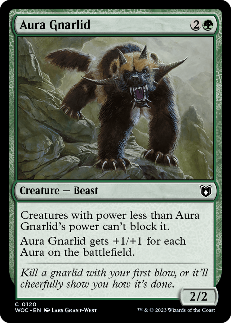Aura Gnarlid (WOC-120) [Wilds of Eldraine Commander]