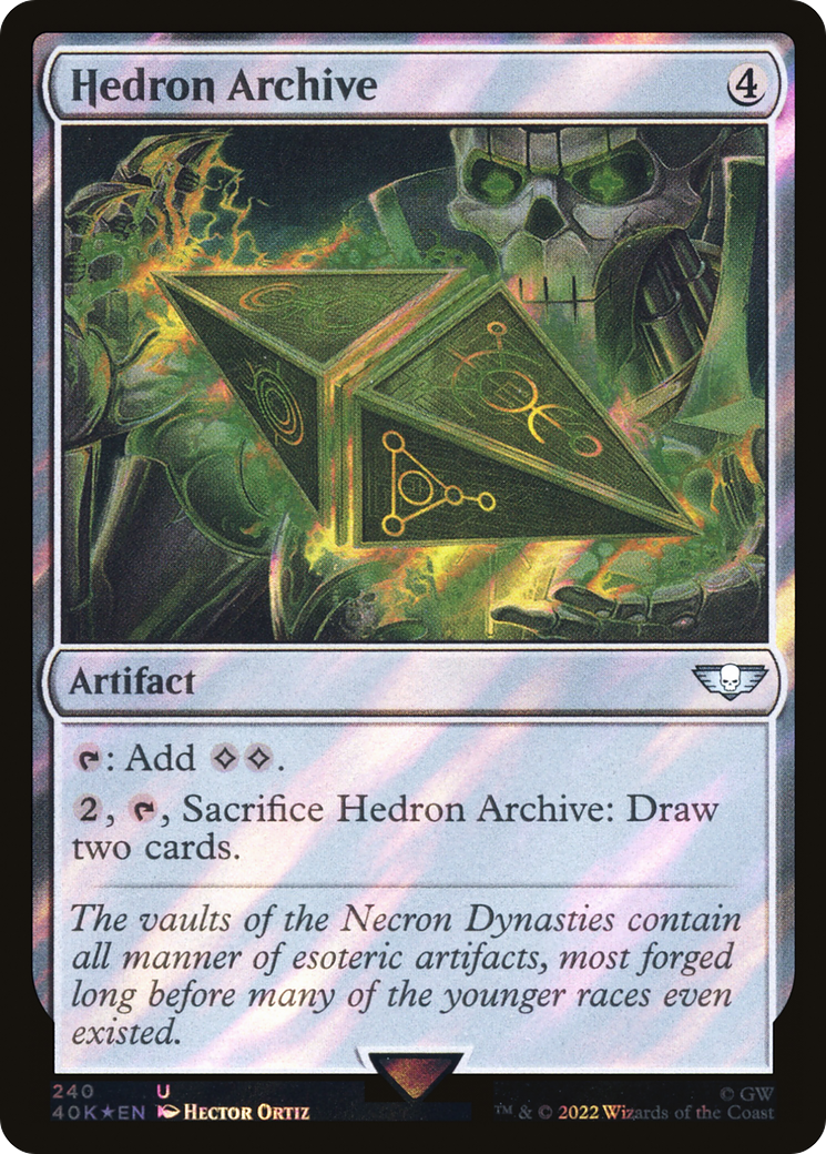 Hedron Archive (40K-240★) [Warhammer 40,000 Commander] Foil