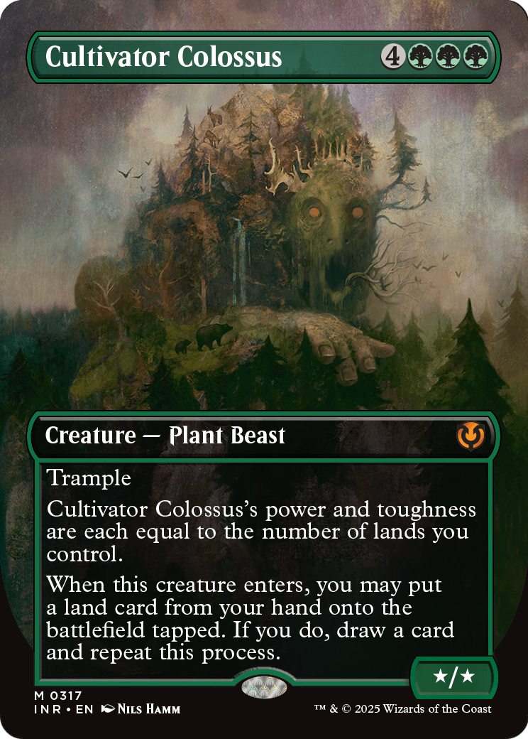 Cultivator Colossus (Borderless) (INR-317) [Innistrad Remastered] Foil