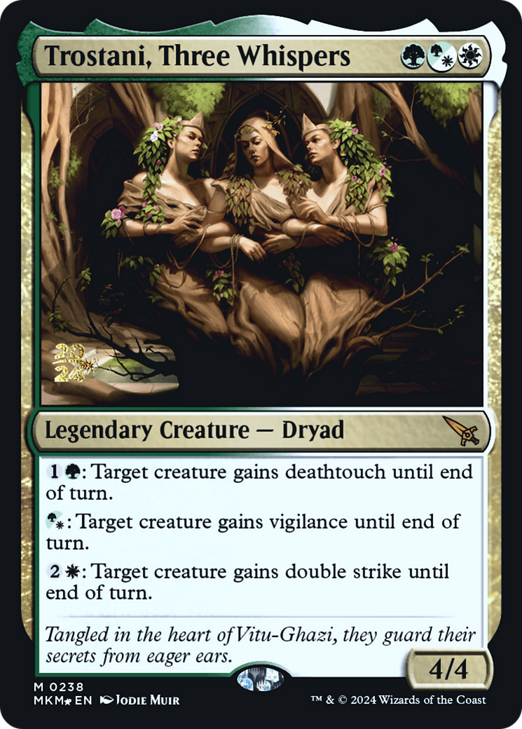 Trostani, Three Whispers (PRE-238S) [Murders at Karlov Manor Promos] Foil