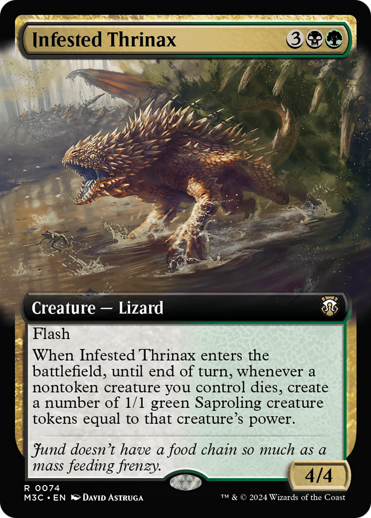 Infested Thrinax (M3C-074) [Modern Horizons 3 Commander]: (Extended Art)