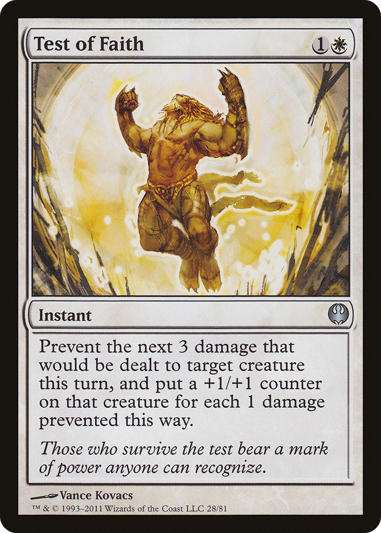 Test of Faith (DDG-028) [Duel Decks: Knights vs. Dragons]