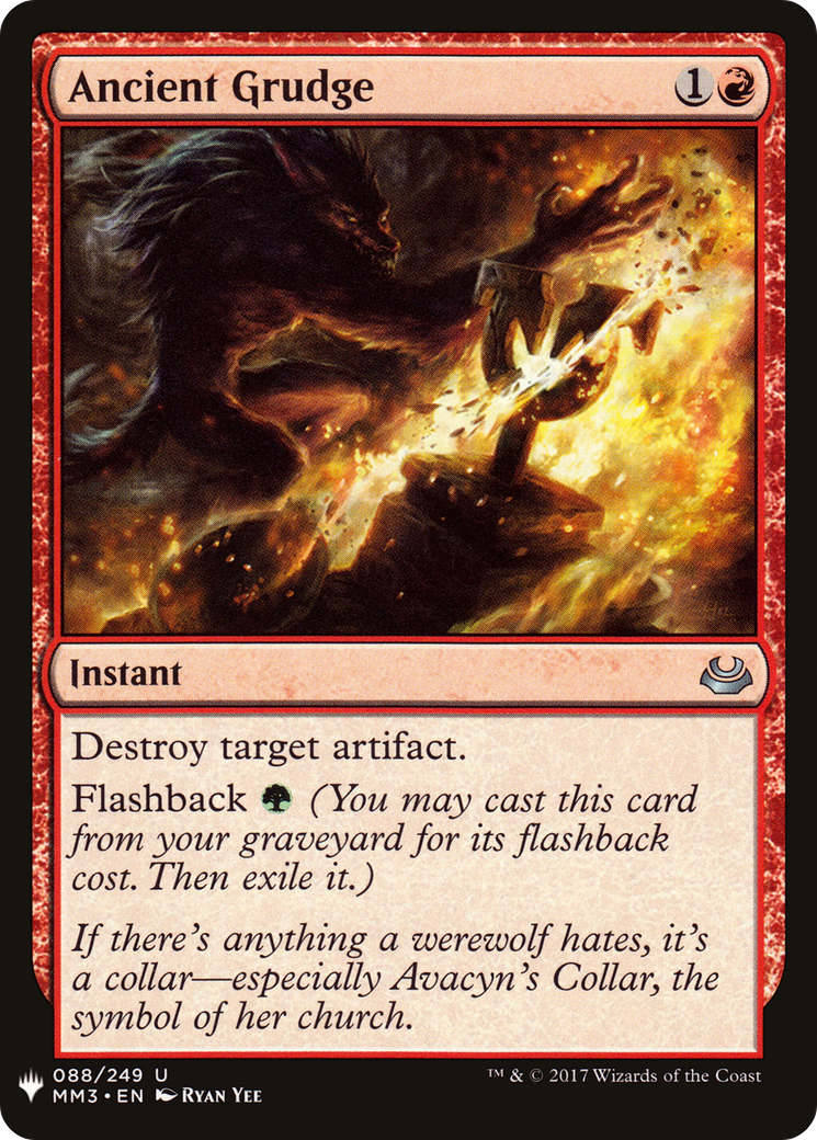 Ancient Grudge (LIST-MM3-88) [The List]