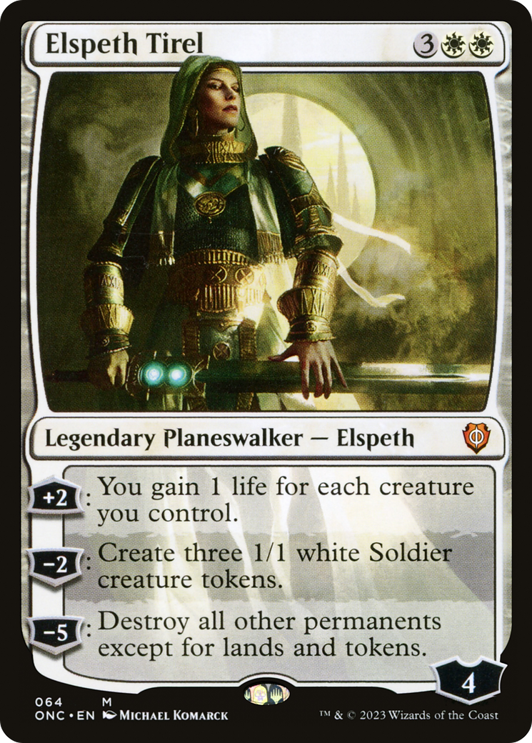 Elspeth Tirel (ONC-064) [Phyrexia: All Will Be One Commander]