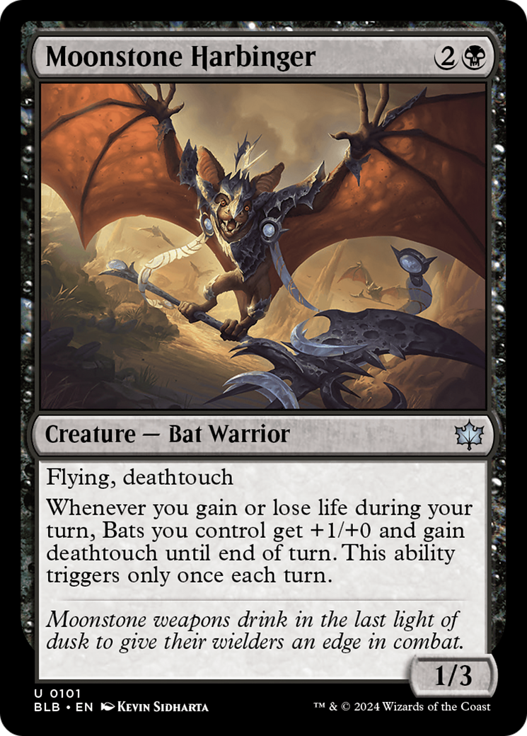 Moonstone Harbinger (BLB-101) [Bloomburrow] Foil