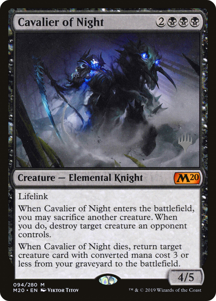 Cavalier of Night (PPM20-94P) [Core Set 2020 Promos]
