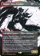 Migloz, Maze Crusher (ONE-321) [Phyrexia: All Will Be One]: (Showcase) (Borderless)