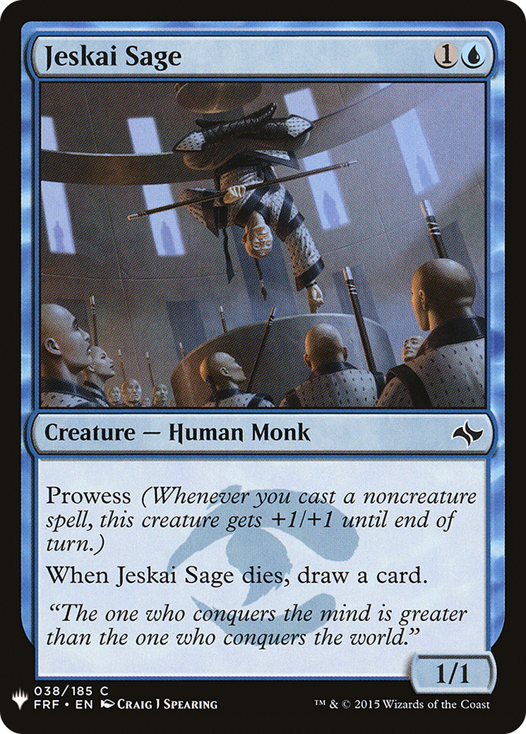 Jeskai Sage (LIST-FRF-38) [The List]
