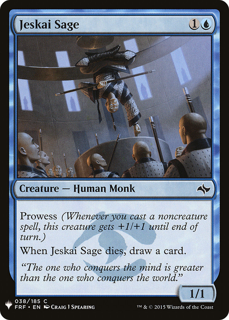 Jeskai Sage (LIST-FRF-38) [The List]