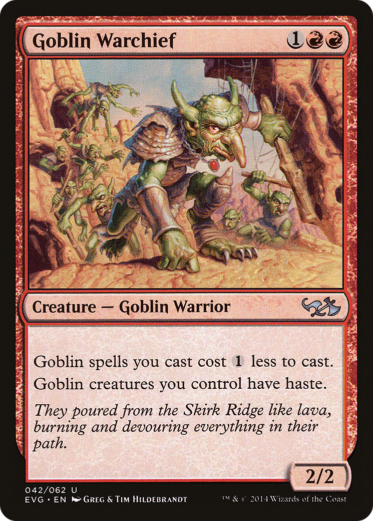 Goblin Warchief (DD3-042) [Duel Decks Anthology: Elves vs. Goblins]