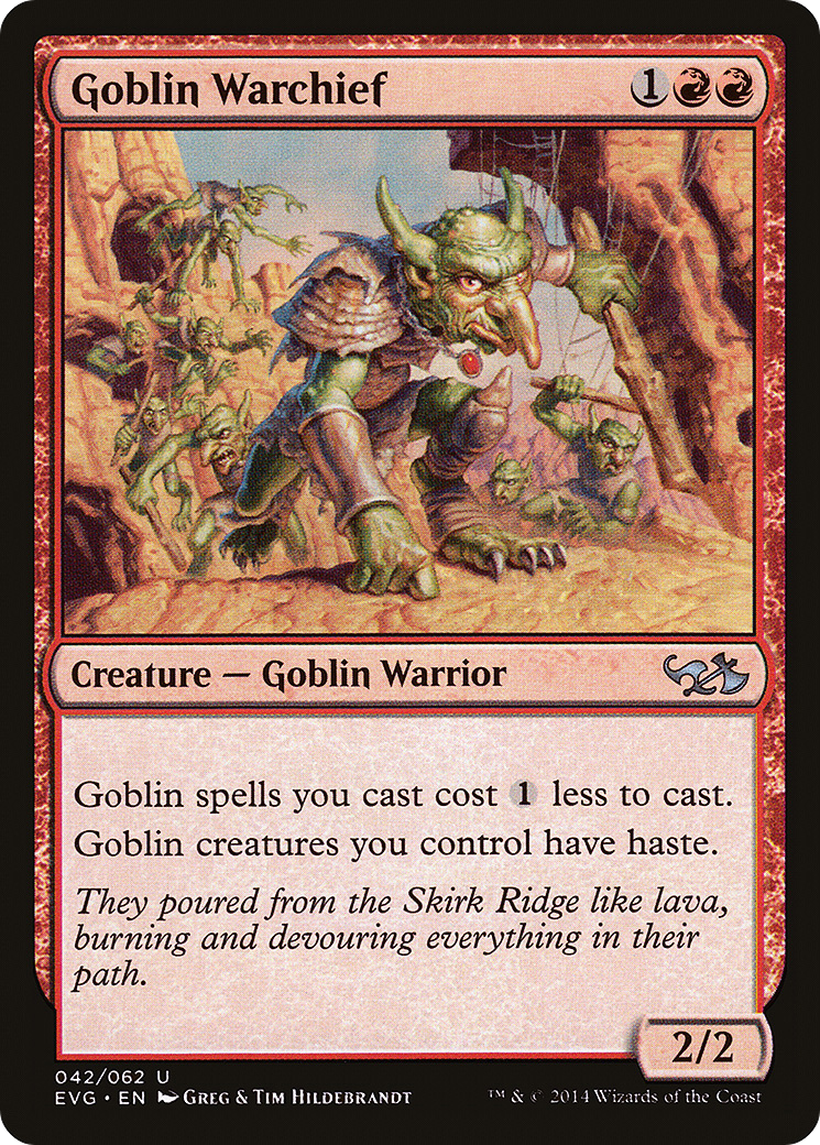 Goblin Warchief (DD3-042) [Duel Decks Anthology: Elves vs. Goblins]
