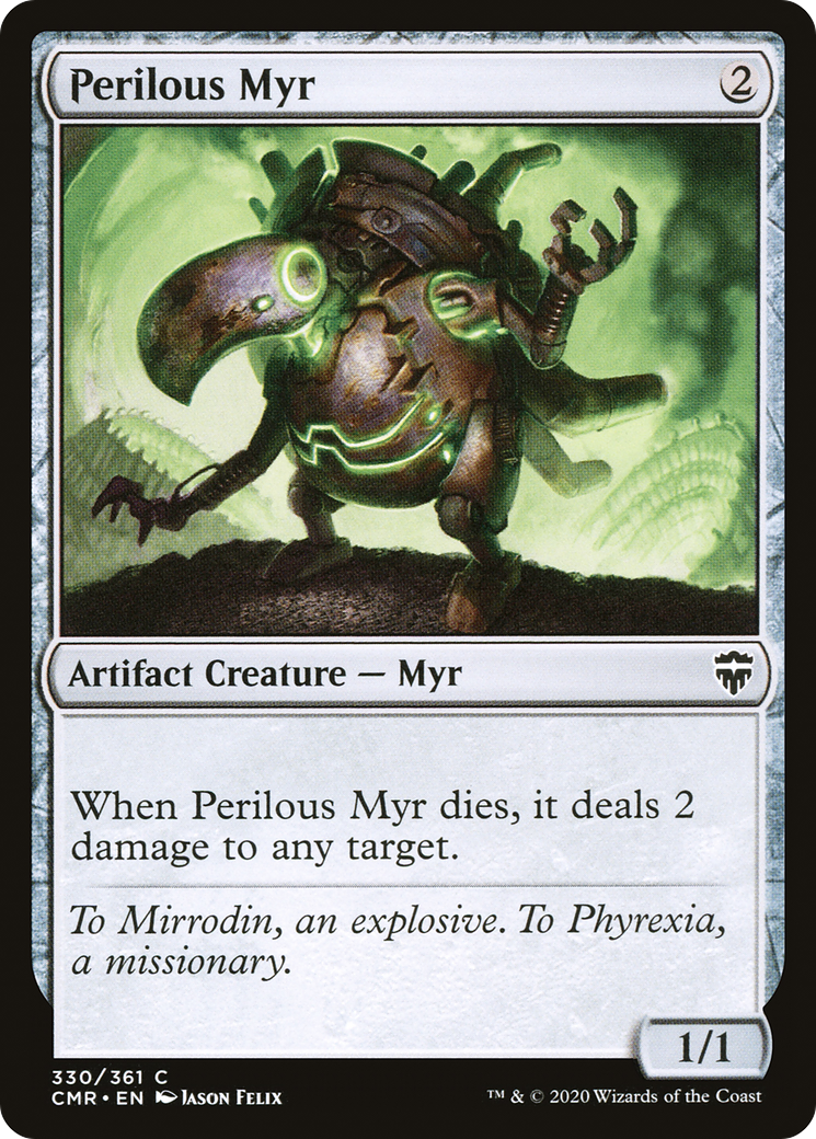Perilous Myr (CMR-330) [Commander Legends] Foil