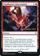 Purphoros's Intervention (PRE-151S) [Theros Beyond Death Promos] Foil