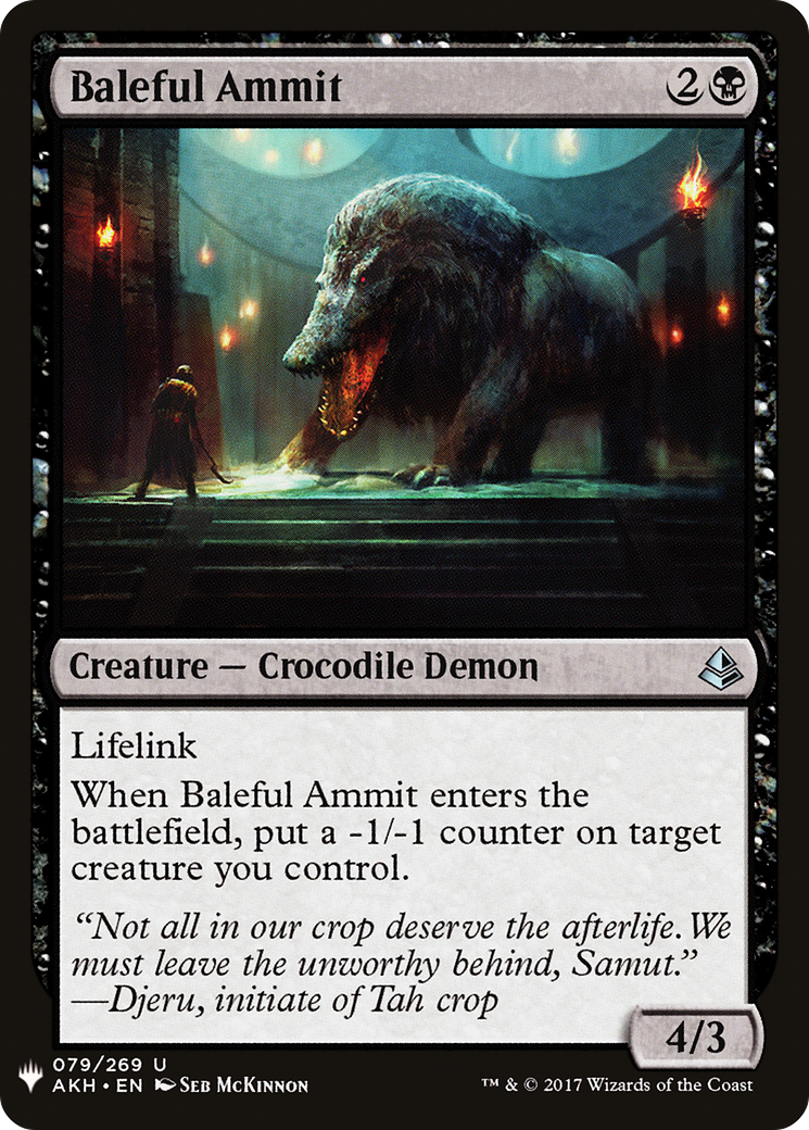 Baleful Ammit (LIST-AKH-79) [The List]