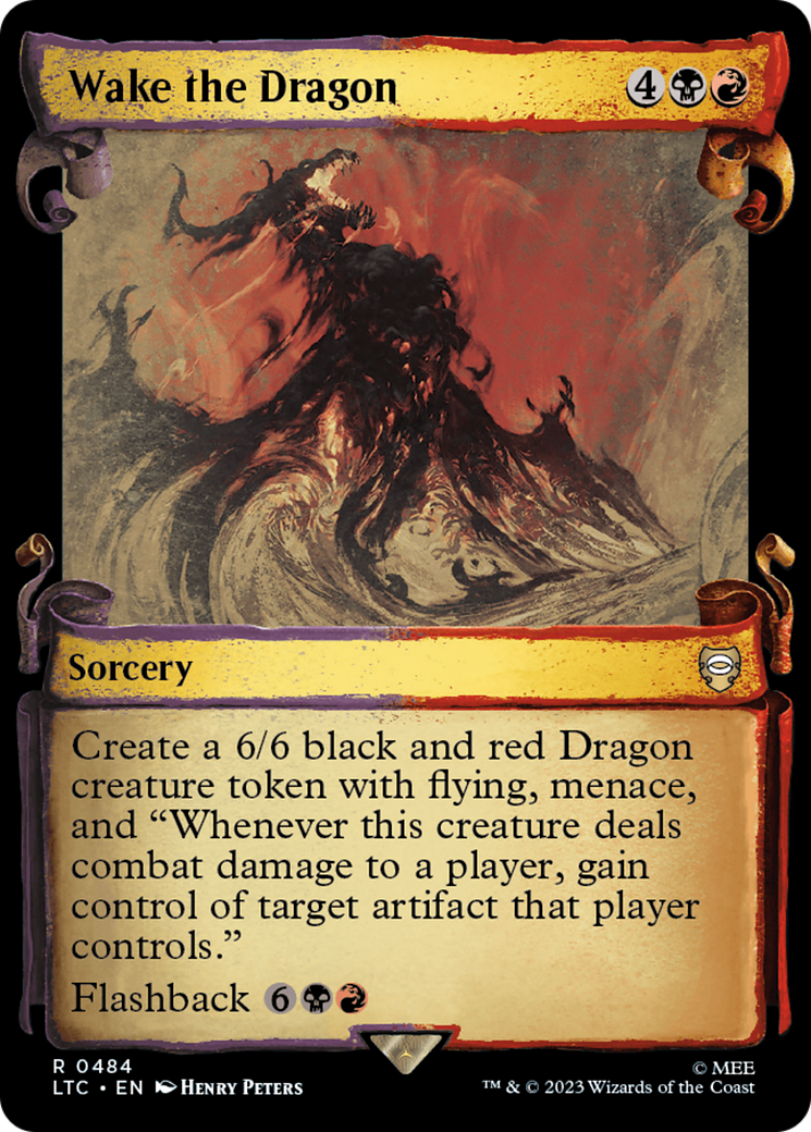 Wake the Dragon (LTC-484) [Tales of Middle-earth Commander]: (Showcase) Foil