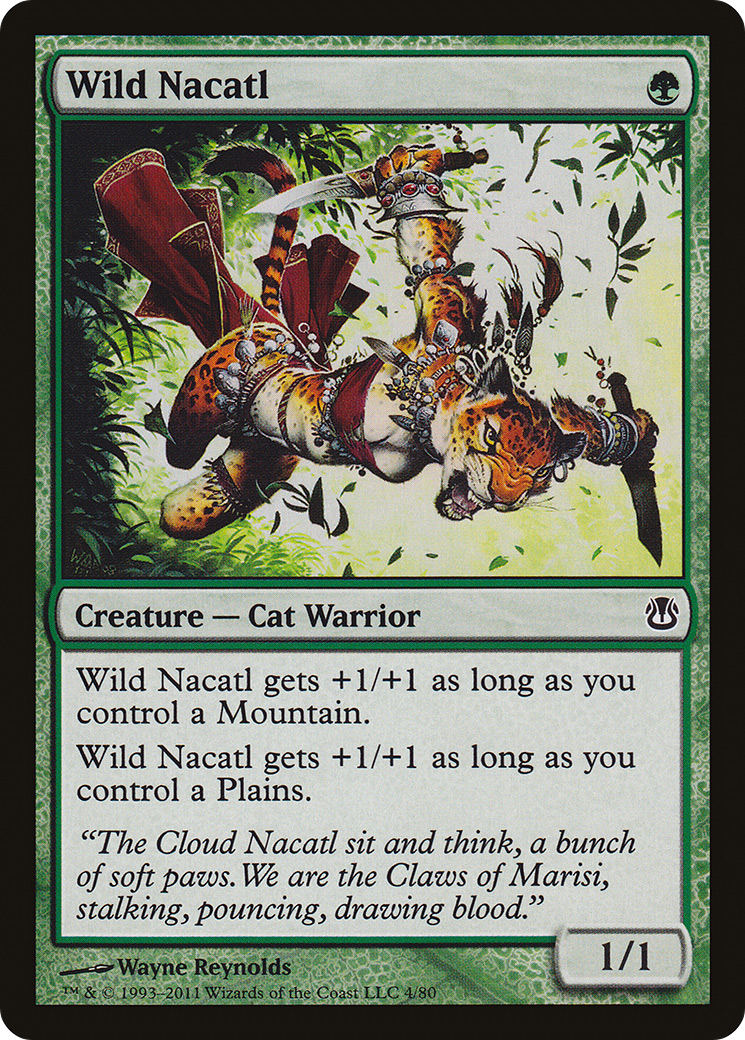 Wild Nacatl (DDH-004) [Duel Decks: Ajani vs. Nicol Bolas]