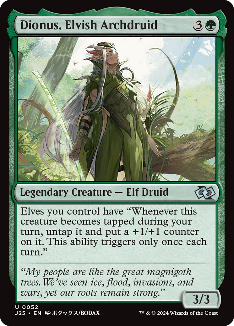 Dionus, Elvish Archdruid (J25-052) [Foundations Jumpstart]