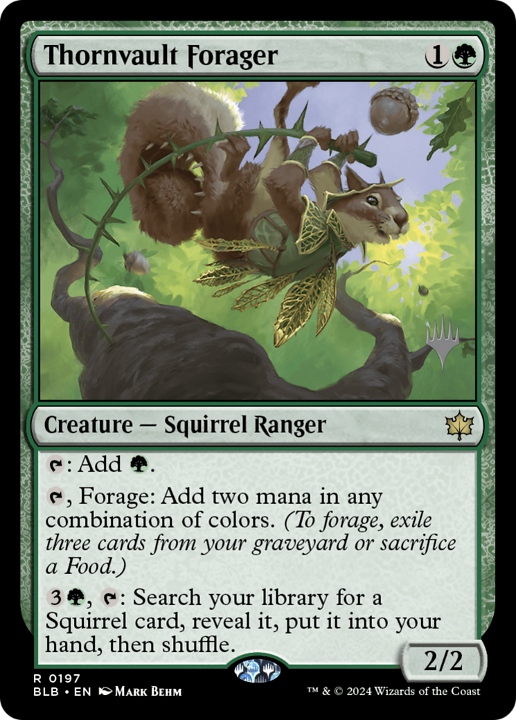 Thornvault Forager (PPBLB-197P) [Bloomburrow Promos]