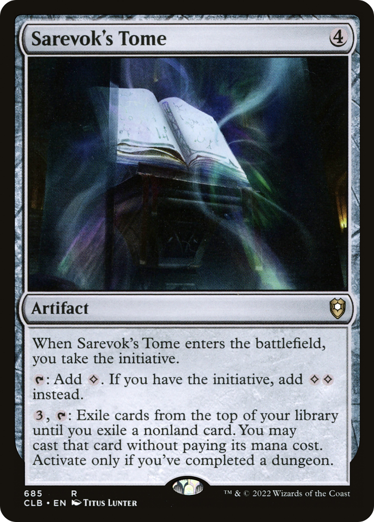 Sarevok's Tome (CLB-685) [Commander Legends: Battle for Baldur's Gate]