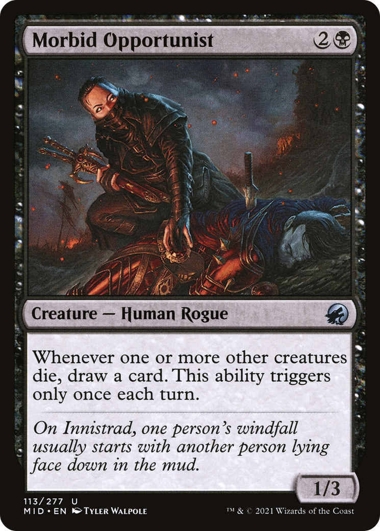 Morbid Opportunist (MID-113) [Innistrad: Midnight Hunt]