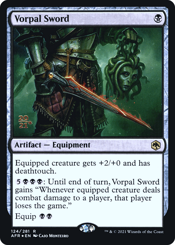 Vorpal Sword (PRE-124S) [Adventures in the Forgotten Realms Promos] Foil