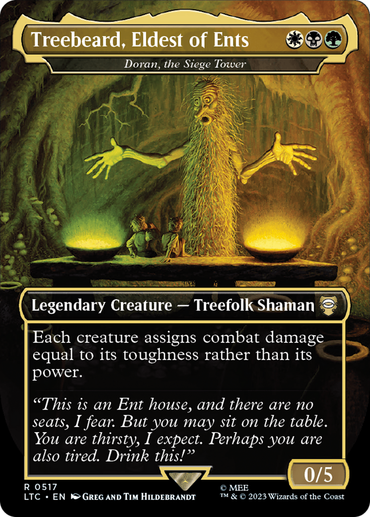 Treebeard, Eldest of Ents - Doran, the Siege Tower (Borderless) (LTC-517) [Tales of Middle-earth Commander] / Treebeard, Eldest of Ents (Borderless)
