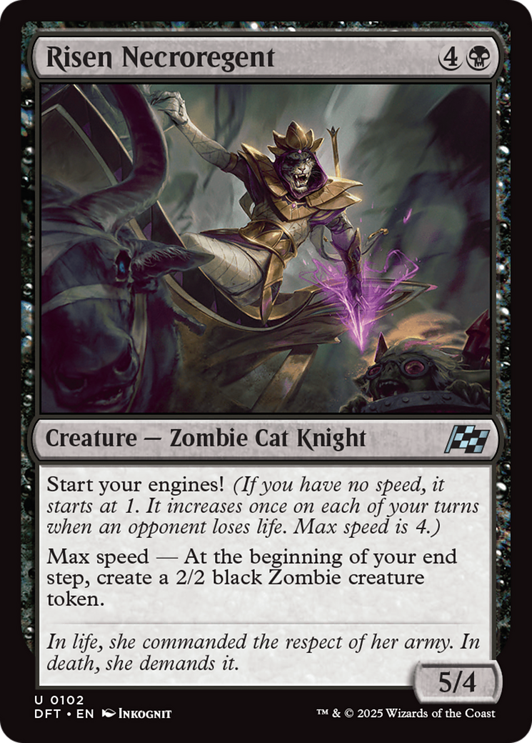 Risen Necroregent (DFT-102) [Aetherdrift] Foil