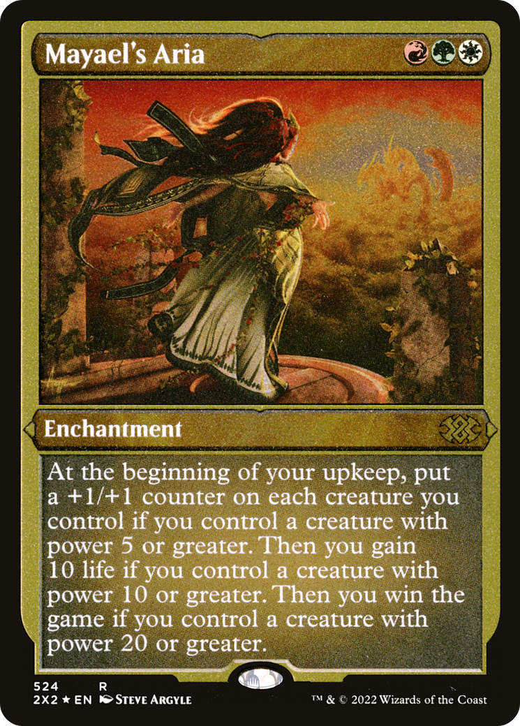 Mayael's Aria (Foil Etched) (2X2-524) [Double Masters 2022] Foil